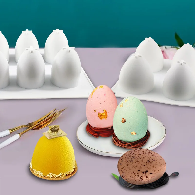 Egg Silicone Mold Baking 3D Easter Chocolate jelly Molds for Mousse Dessert Cake Decoration