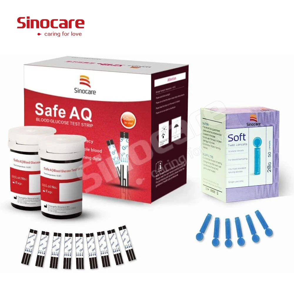 Wholesale Diabetic Test Strips Suppliers Glucometer Glucose Test Strips 50 Pcs Diabetic Test Strips For Safe Smart