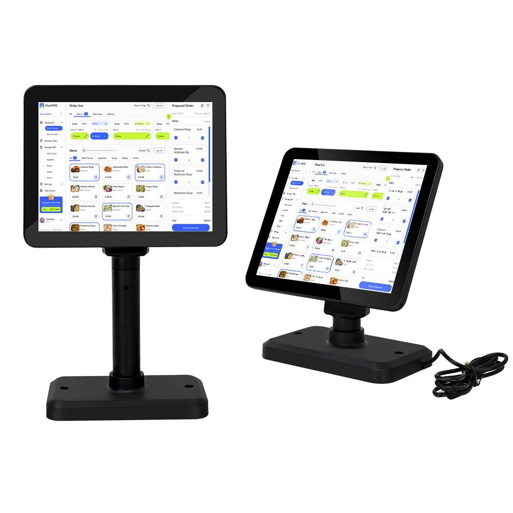 LED Customer Display 1024*768 Pos Monitor Touch Screen Monitor 9.7 Inch Capacitive USB 5V Displaylink