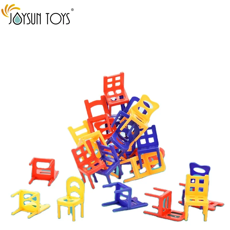 chair table gaming for kids balancing game Stacking Chairs Game Family Board Games for Kids