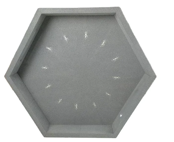 
Высококачественный шестигранный лоток из искусственного шагреена, сделано в вьетнаме 