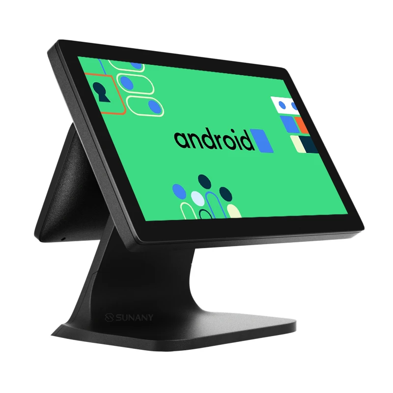 POS RFID system restaurant billing machine dual touch screen 17.3 inch pos terminal