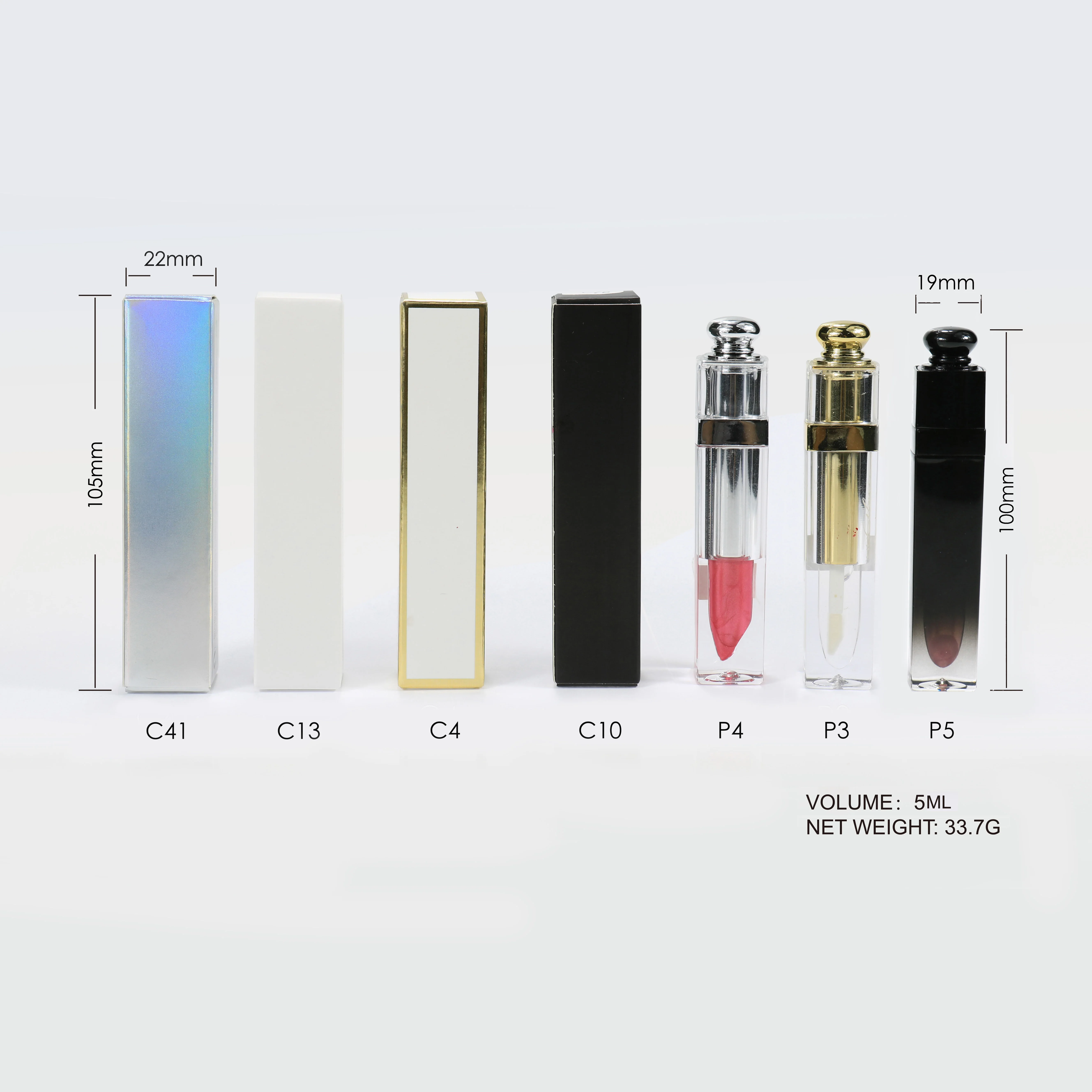 
Various hot sell liquid glossy matte wholesale lip gloss clear 