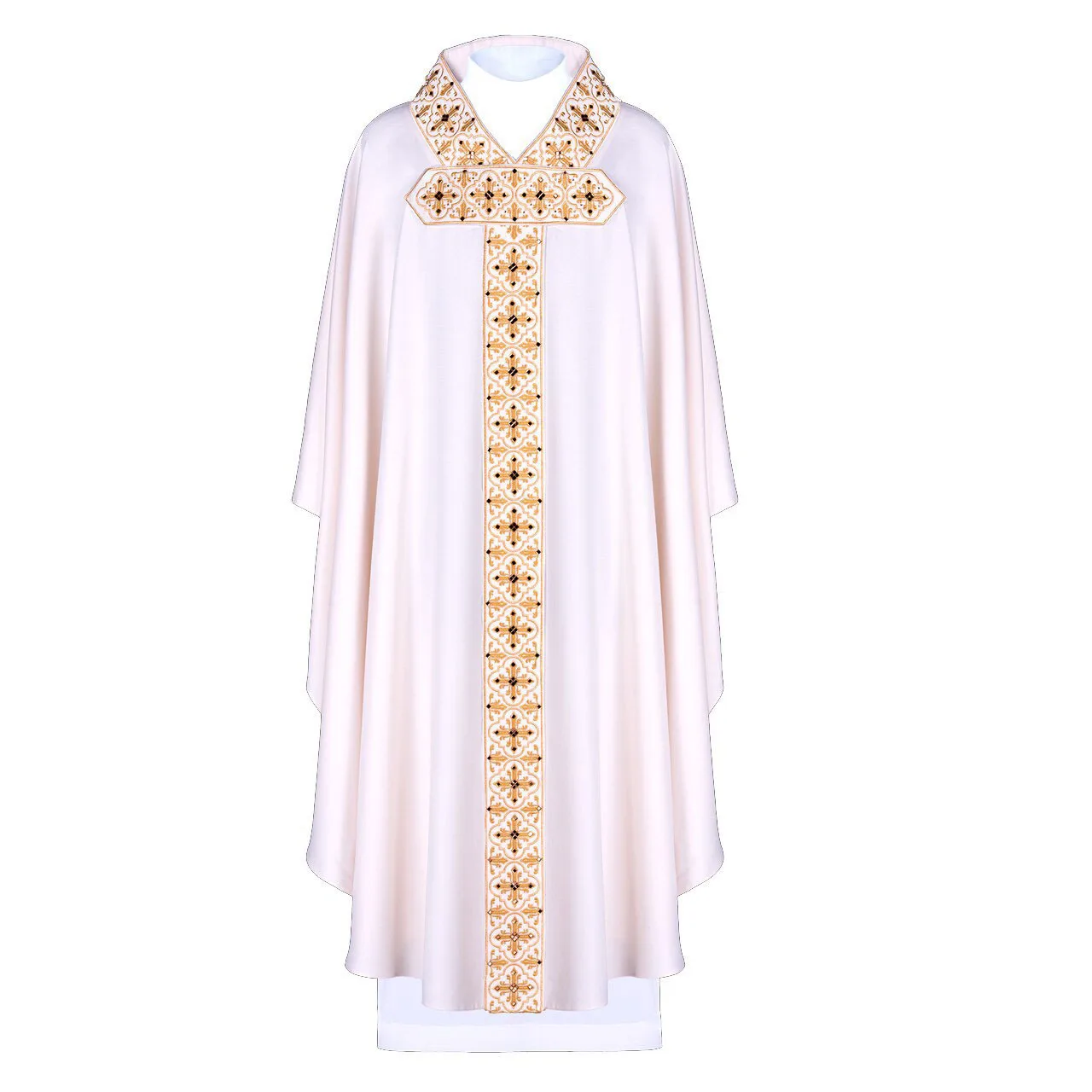 In Stock Retro Printed Clothes Prayer Robe Gown Church Dress Priest Monks Missionary Halloween Party Cosplay Costumes