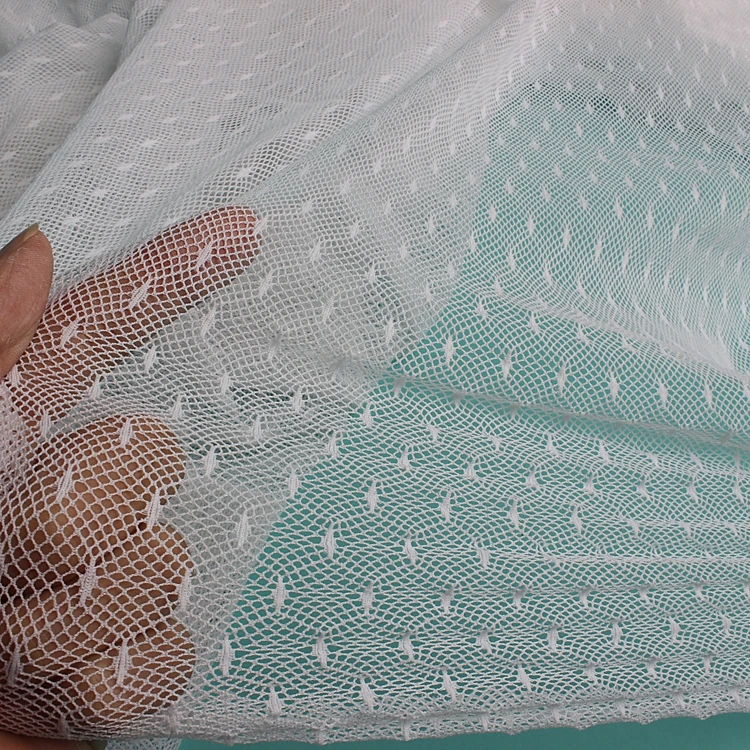 Nylon Tricot Soft Touch Light Weight Breathable Mesh Fabric