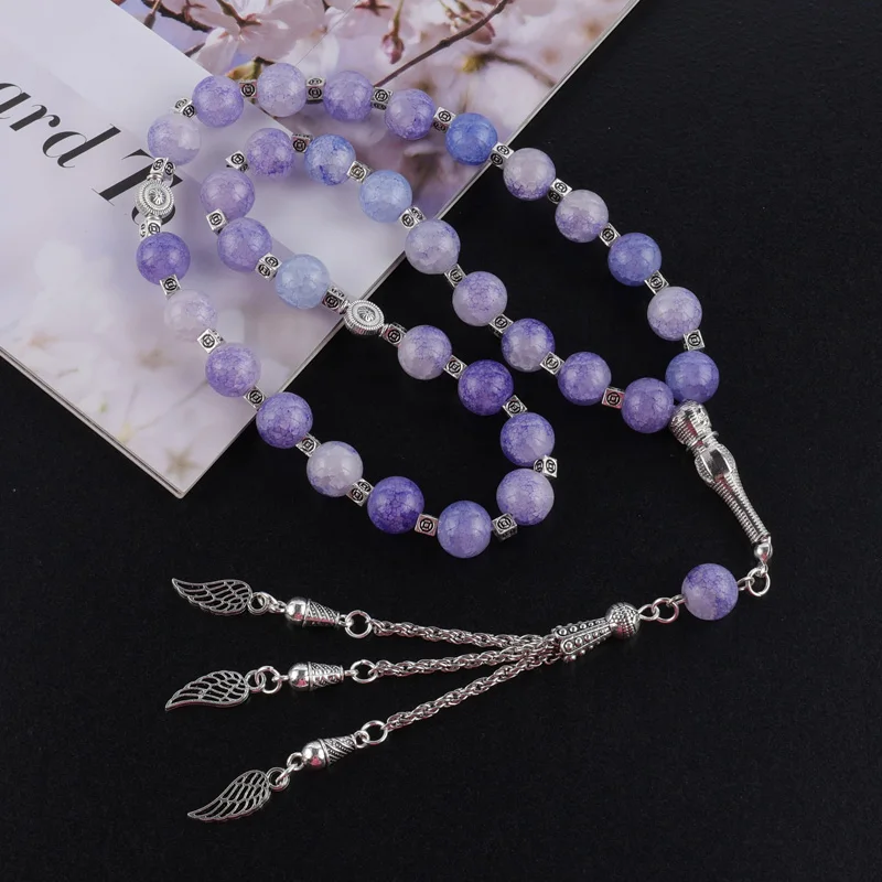 Wholesale 33pcs Religion Muslim Islamic beaded glass beads high quality rosary bracelets
