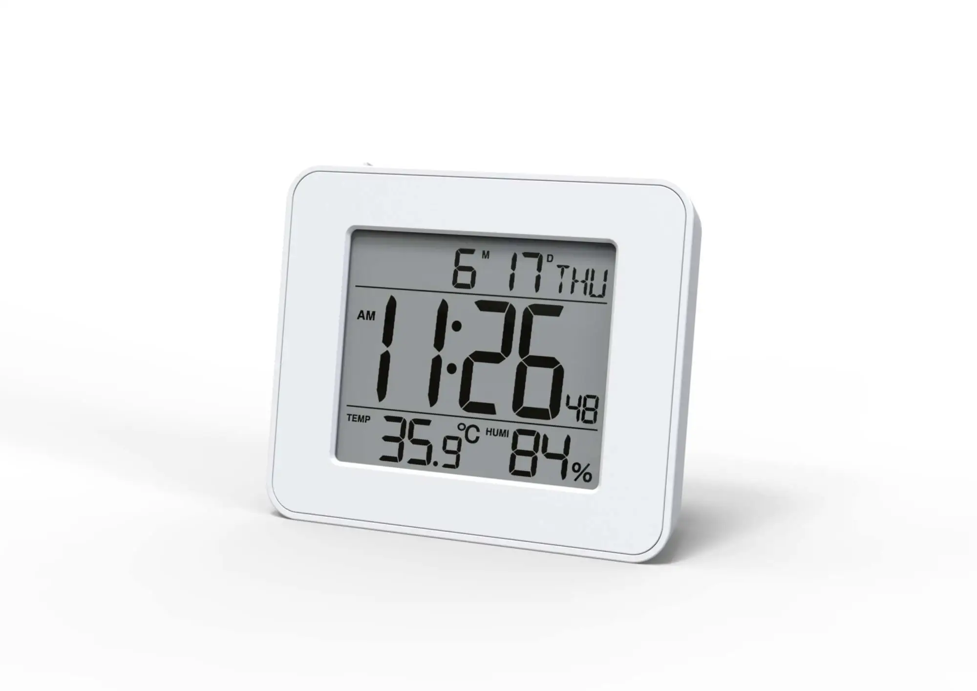 DCF MSF JJY Alarm Clock With Temperature Humidity Digital  Clock with LED Backlight Snooze