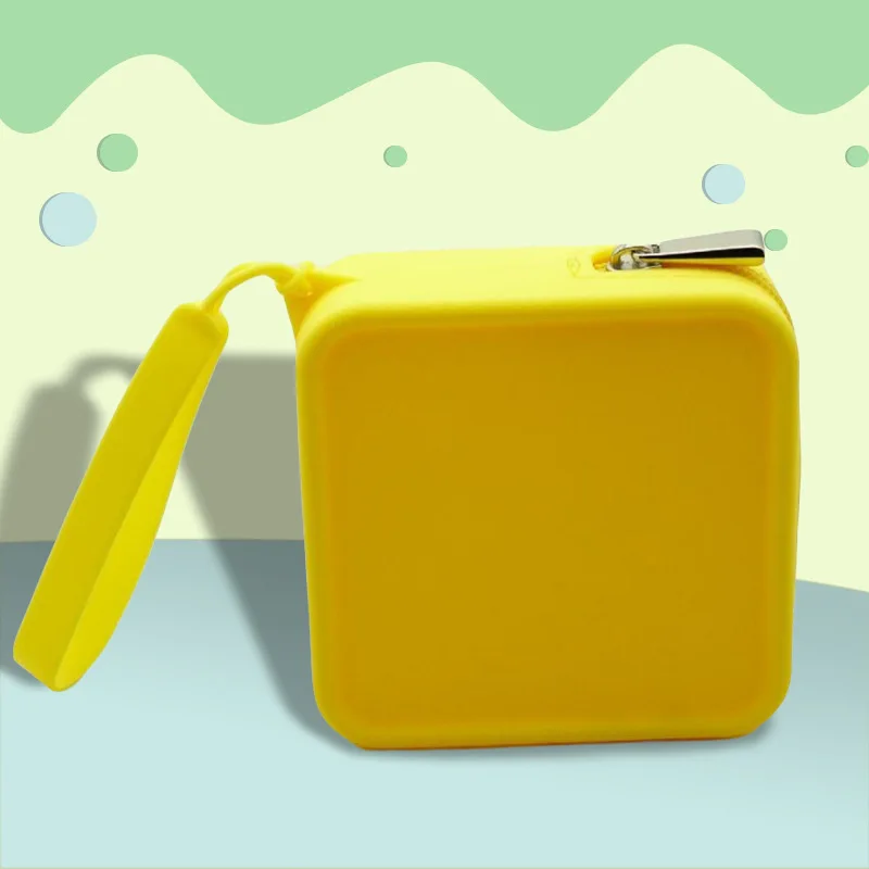 Daily Use Mini Silicon Storage Bag Cosmetic Make Up Case Bag For Ladies Zip Pouch Reusable Silicone Storage Bag