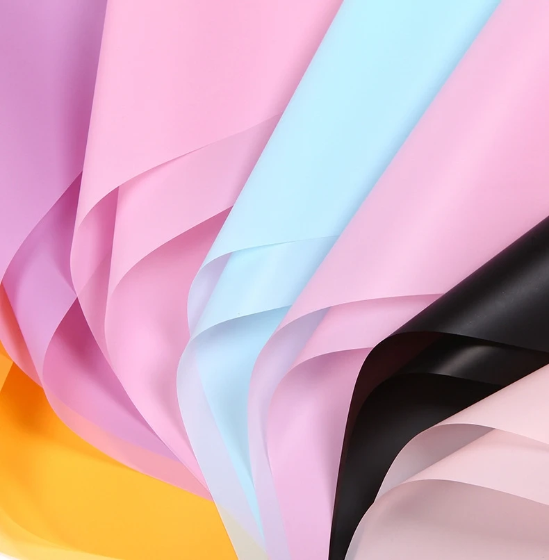 LONGSUN HOT SALE New Design Floral Bouquet Packaging Korean Style Flower Wrapping Matte Waterproof Flower Paper