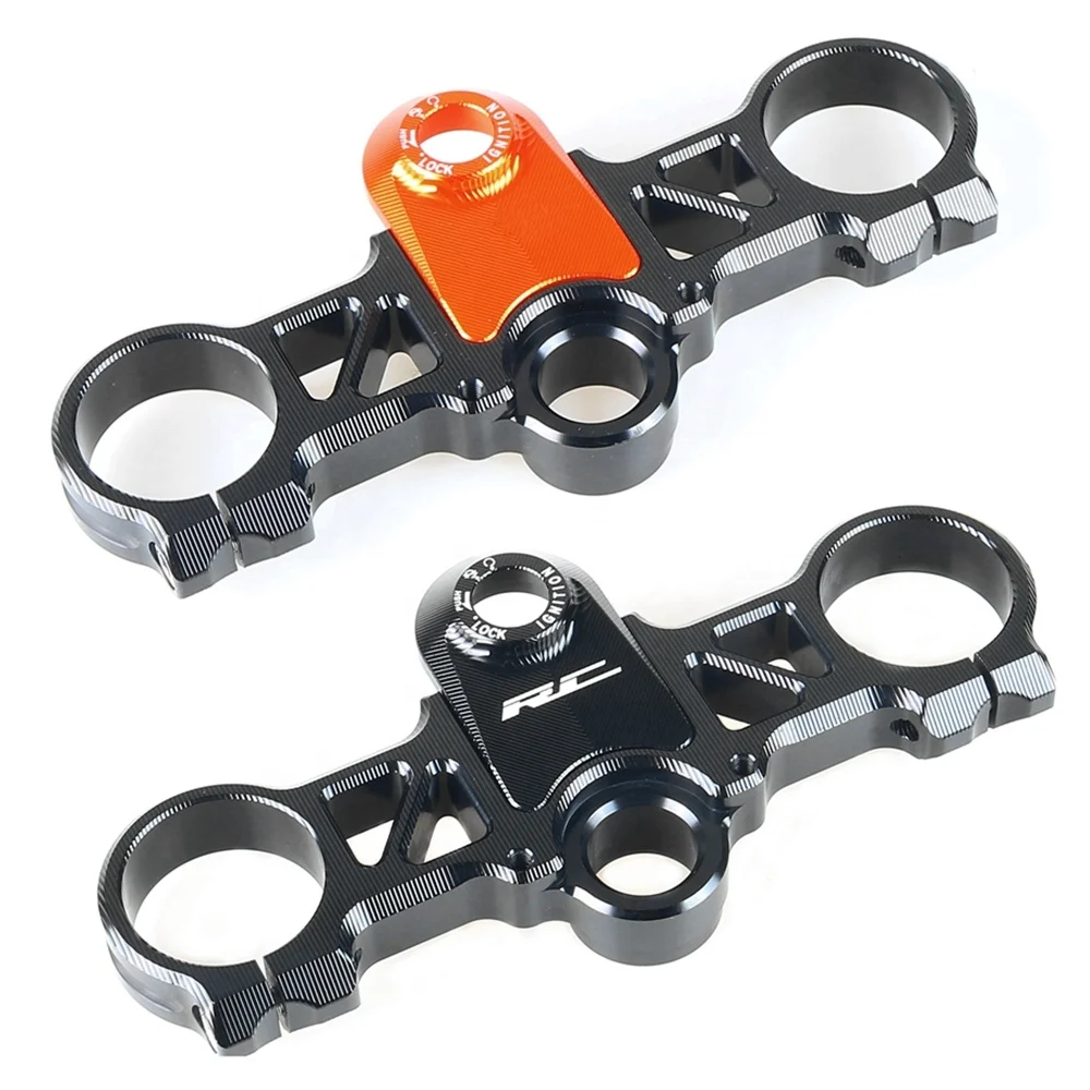Motorcycle CNC Modified Front Fork Lowering Triple Tree For KTM RC200 RC390 2014-2021