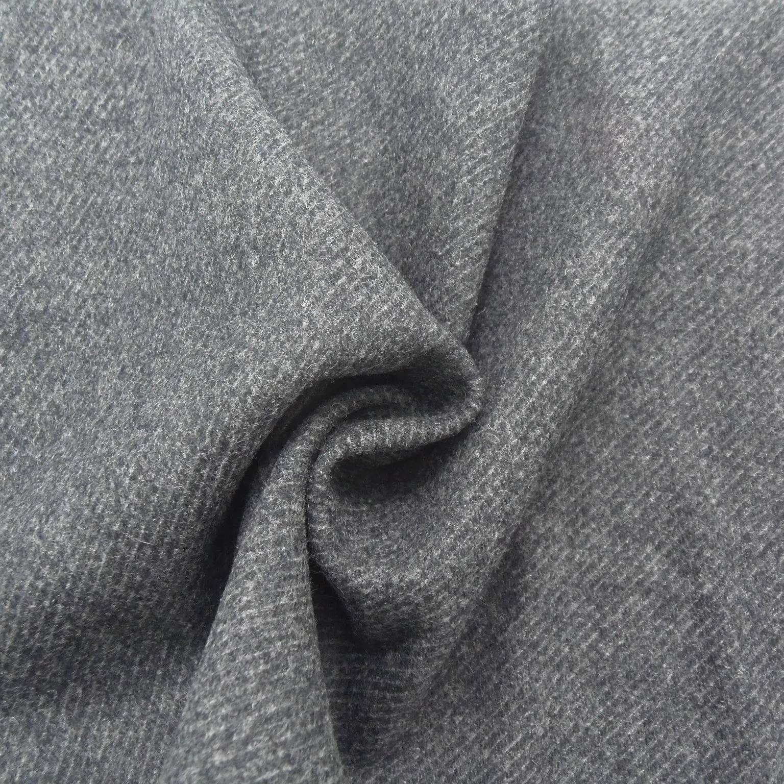 One side leisure yarn dyed color tweed pure 100% wool fabric camel woven fleece textile for overcoat