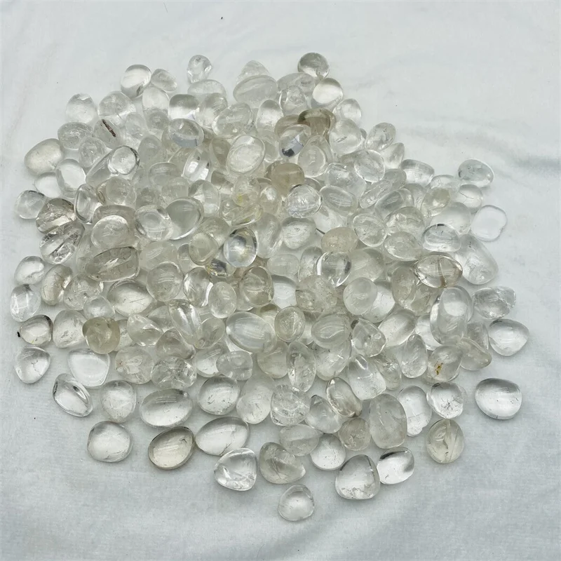 Wholesaler Natural Clear Quartz Gravel White Crystal Tumbled Stones