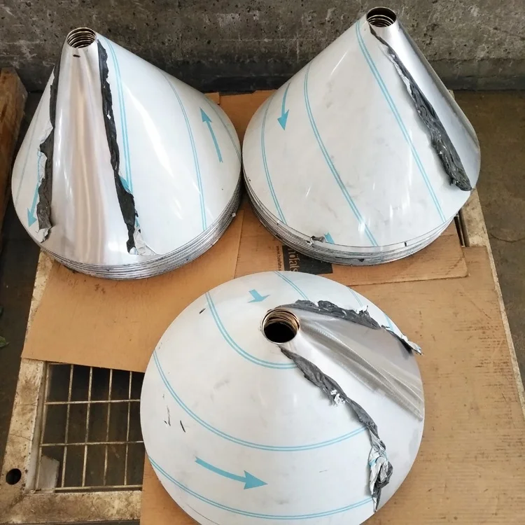 
Изготовленные конусы, листовой металл, нержавеющая сталь, конусная прокатка 