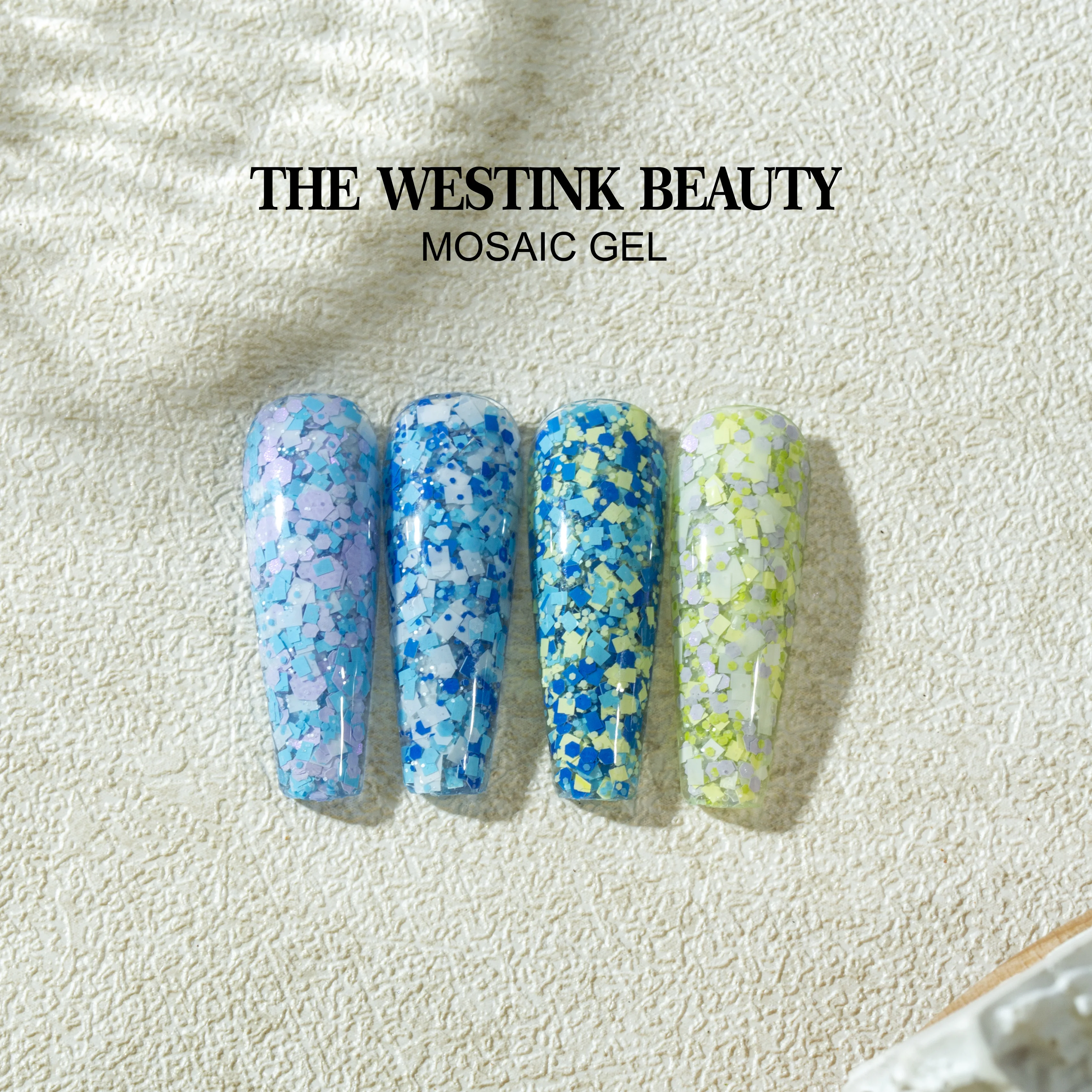 Free Sample Mosaic Gel 22 Colors Wholesale Flake Gel High Quality