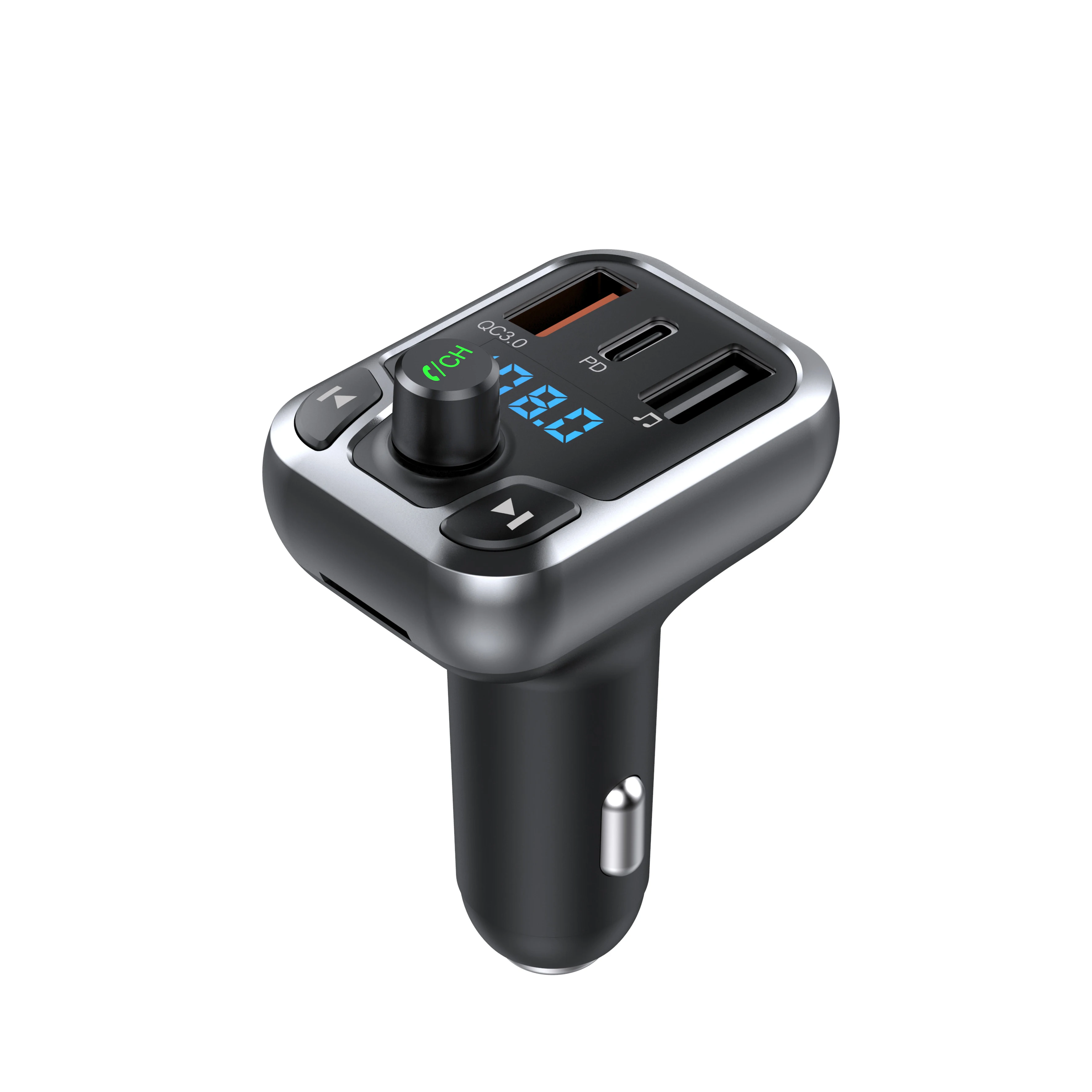 Фабрика T68 AUX Bluetooth беспроводной модулятор адаптер USB + PD быстрое зарядное устройство BT автомобильный комплект FM-радио Mp3 музыкальный плеер Автомобильный FM-передатчик