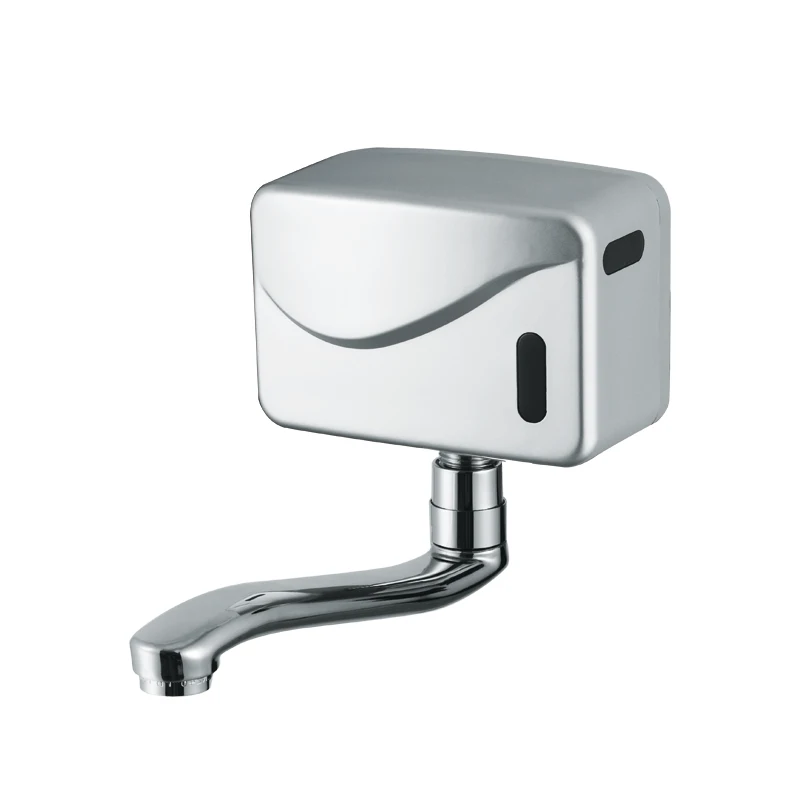 Economic Commercial Wall Mount Infra Basin Tap Cold Water Only Sensor Faucet Battery for School Bathroom