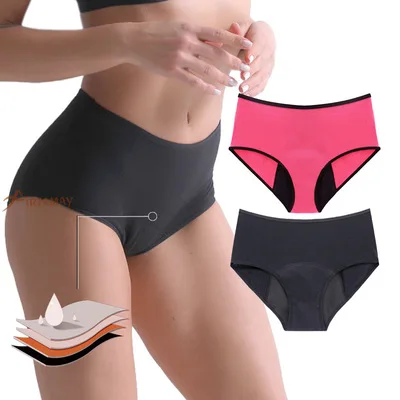 Хлопковые женские менструальные трусики, непромокаемые трусики, физиологическое нижнее белье, водонепроницаемые трусы
