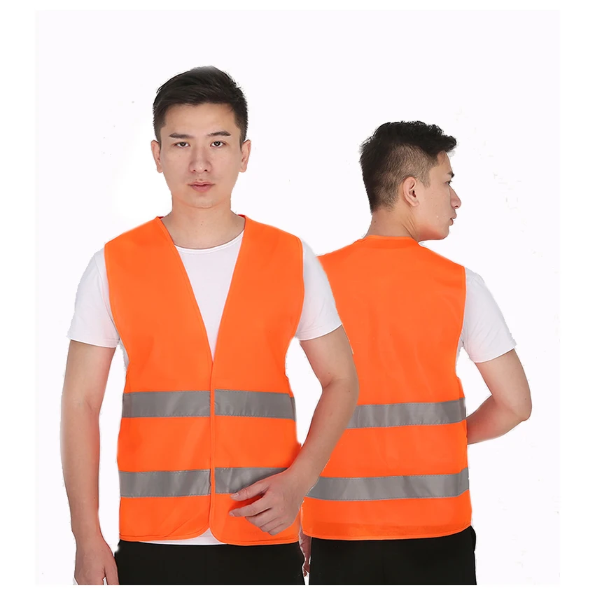 Yellow Cheap Reflective Safety ReflectorJacket Wear-resistant Customizable logo High Visibility Reflector Reflective Safety Vest