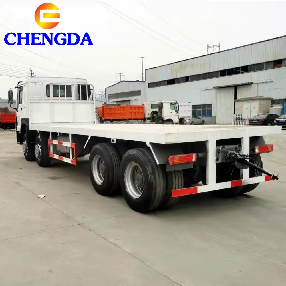 Большая китайская скидка! SINOTRUK плоская платформа б/у или Новая 6x10 грузовая машина howo с контейнером для перевозки груза на