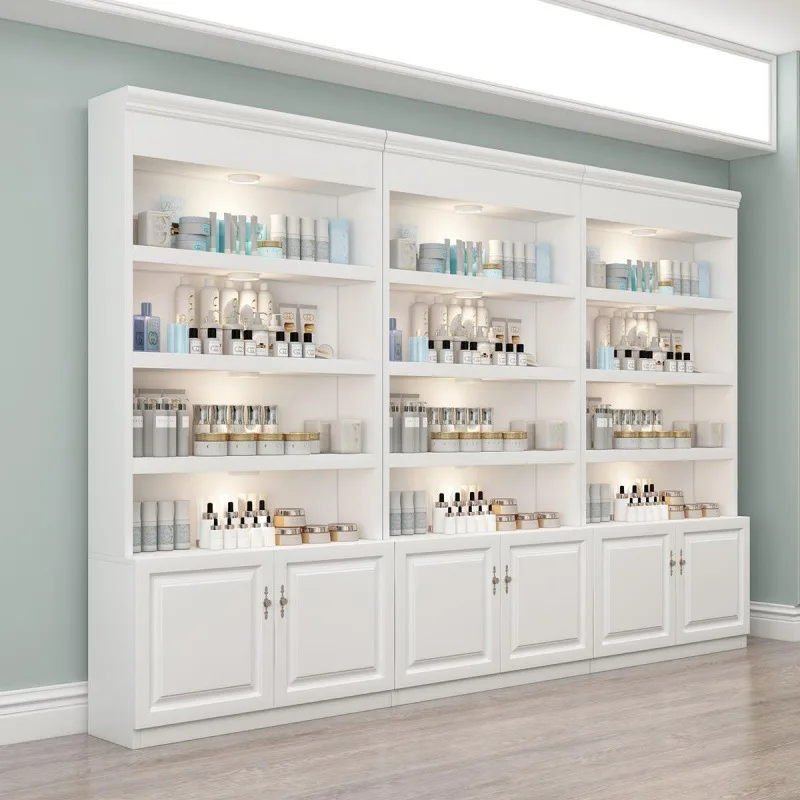 Cosmetics display cabinets nail salon skin care product beauty salon display cabinets European-style product display cabinets