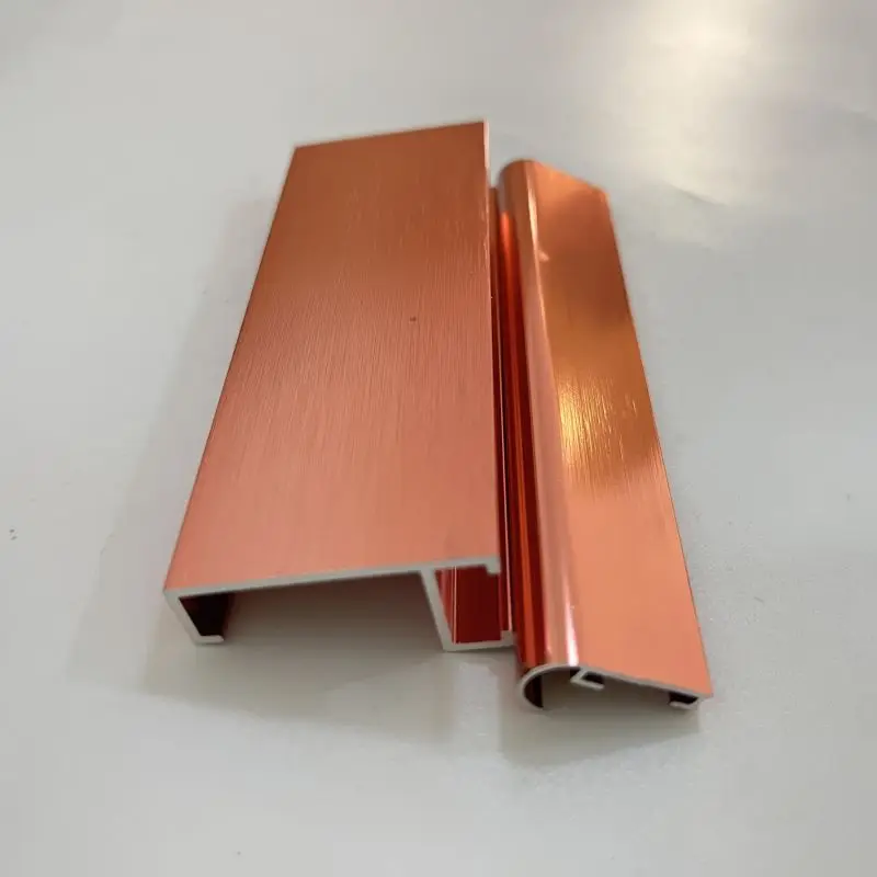 Extruded Frame Photo Anodized Brushed Shiny Golden Rose Gold Sliver Aluminum Photo Frame