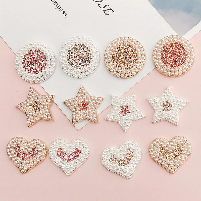 Wholesale Zinc Alloy Heart DIY 3D Mobile Phone Case Decoration Charms Accessories