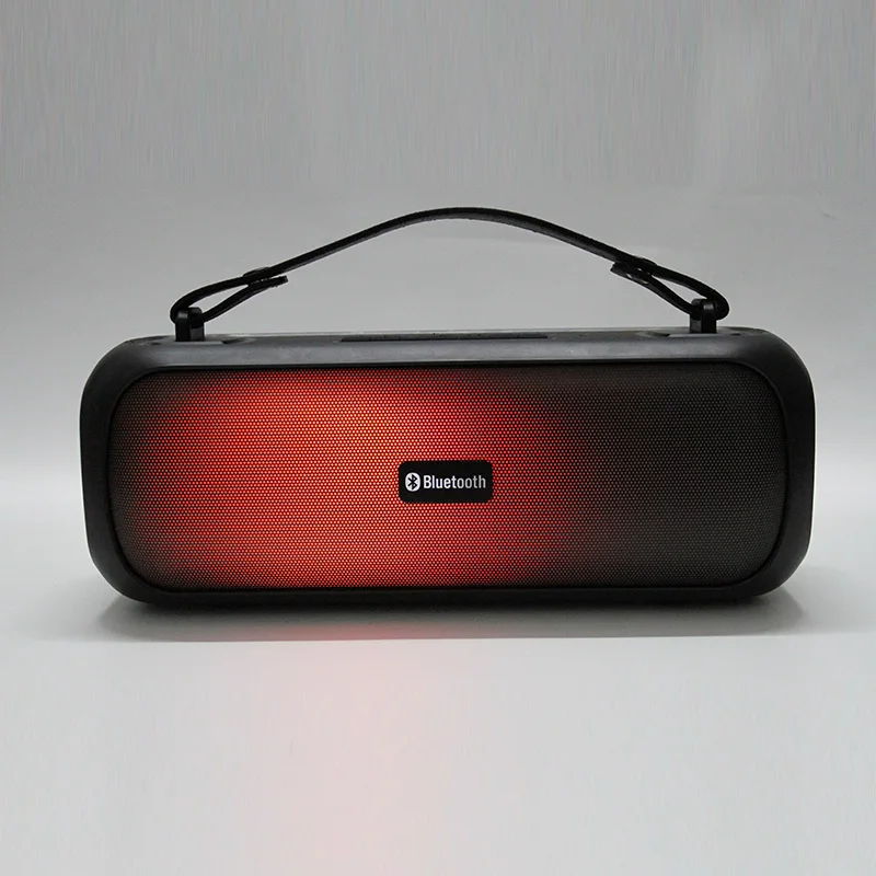 2022 New 2.0ch 20W RGB  Colorful LED Light Cool  Outdoor Music Portable Bluetooth Speaker