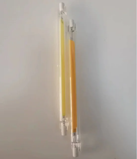 Glass Led 3000k 4000k 6000k 15w r7s 189mm cob Double-end lamp to replace gold halogen lamp
