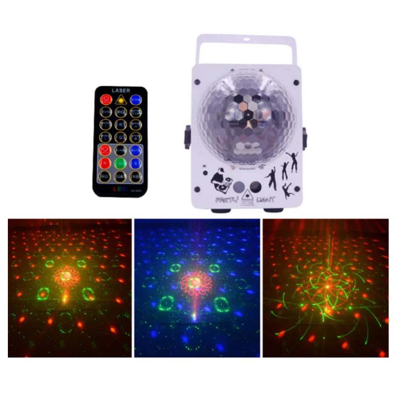 
LED Stage Light Disco Ball 60 Patterns DJ lighting KTV Bar decoration Stage Mini Laser Lights 