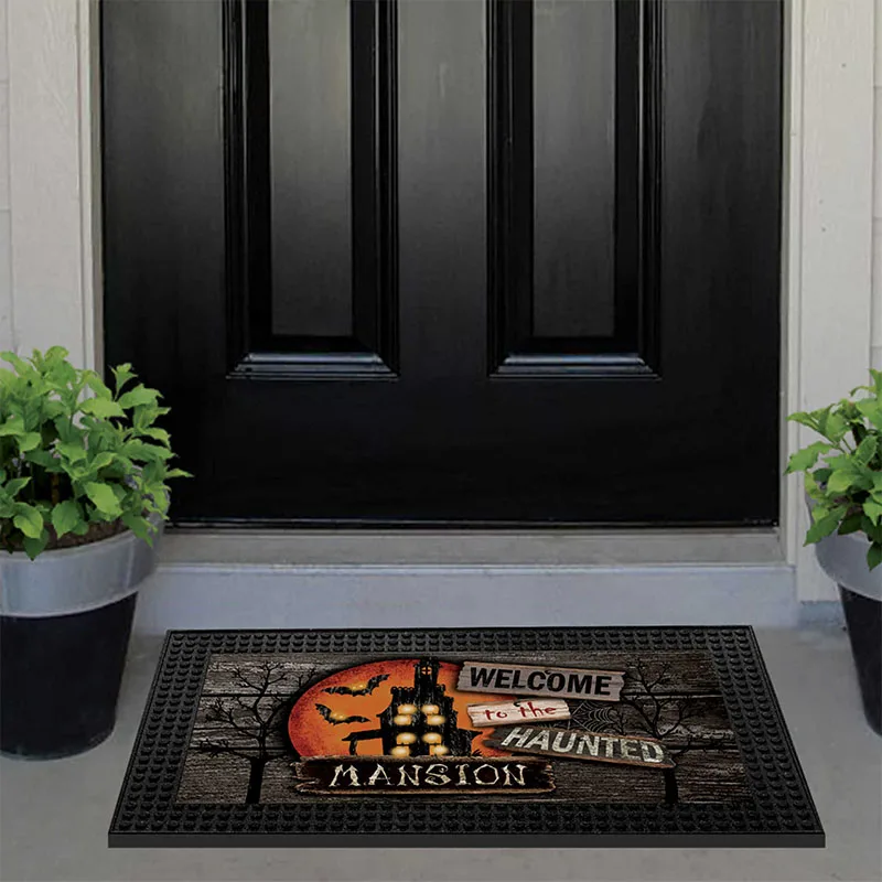 Wholesale Cheap Custom Mats Printed Cartoon Rubber Anti-slip Door Mat Carpet Outdoor Entrance Floor Mats