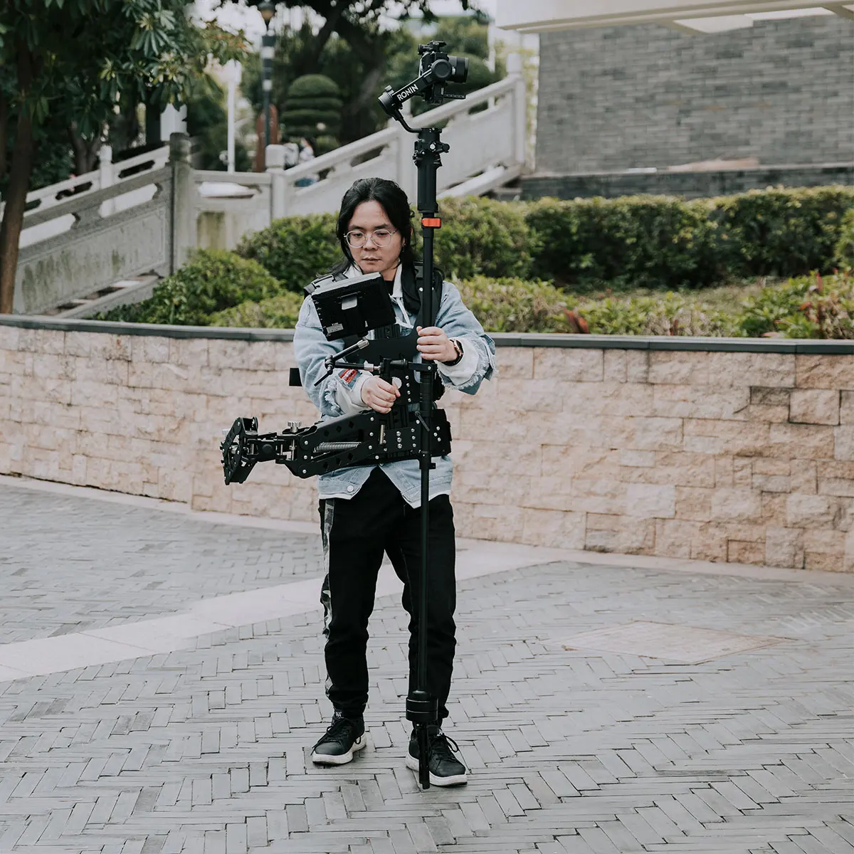 Gimbal stabilizer dedicated Steadicam system to relieve up and down shake for DJI ZHIYUN