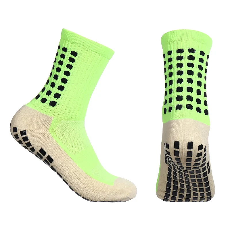 Custom Made Socks High Quality Running Cycle Athletic Socks Football Anti Slip Grip Soccer Men Sports Socks