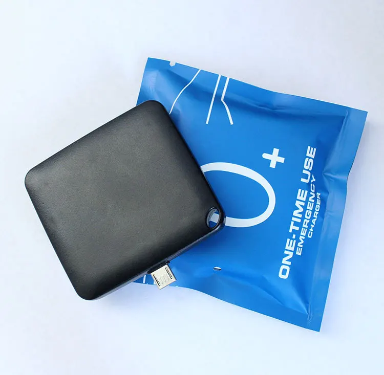 
Factory Direct Supply One Time Use Disposable Power Bank, Emergency Fashion Slim Mini Power bank 