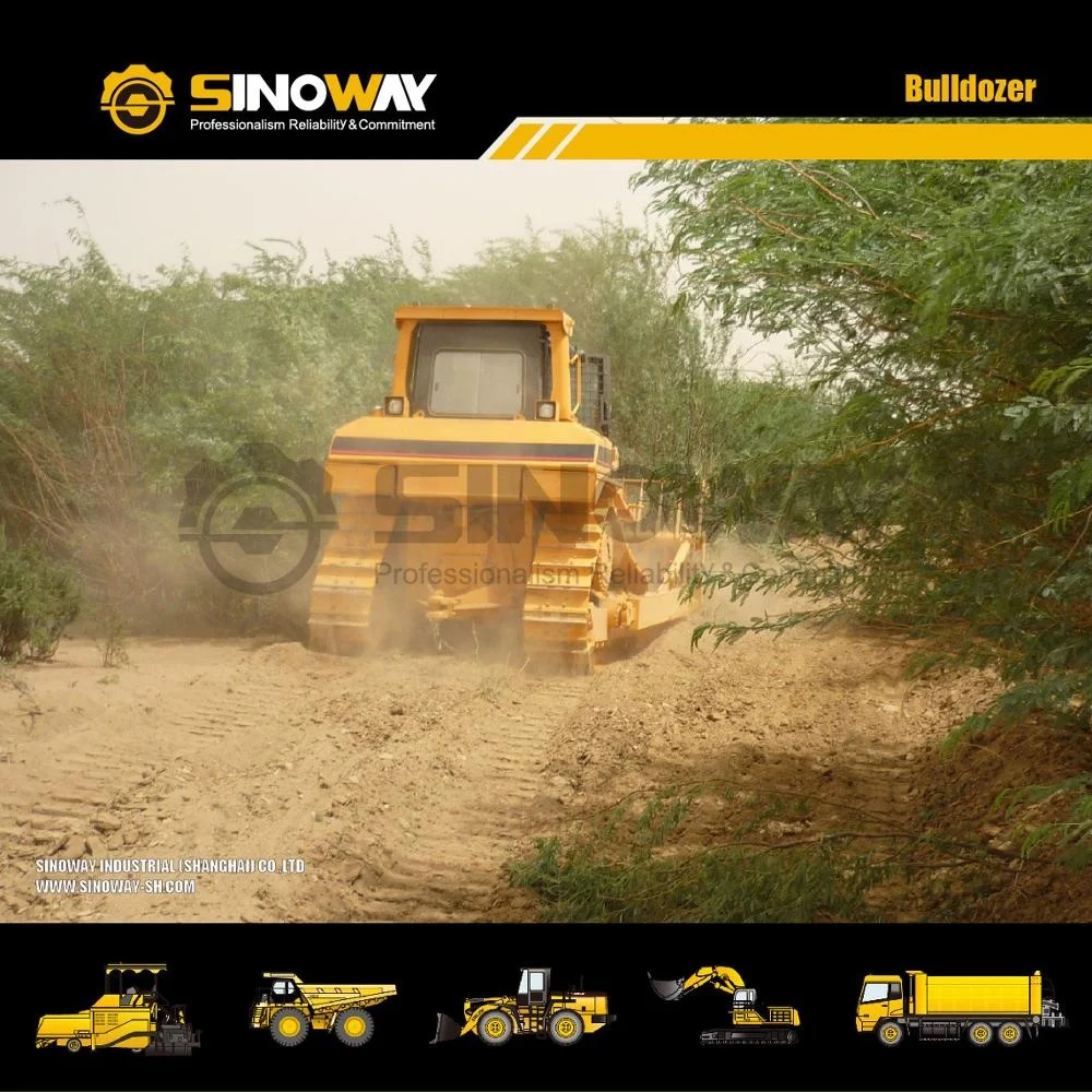 Hot sale 230HP compact dozer with spare parts and root rake blade