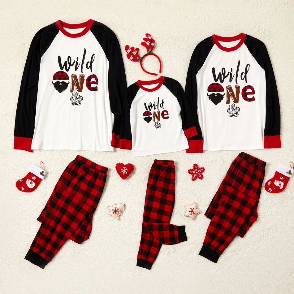 2020 hot sale cotton set family christmas pajamas