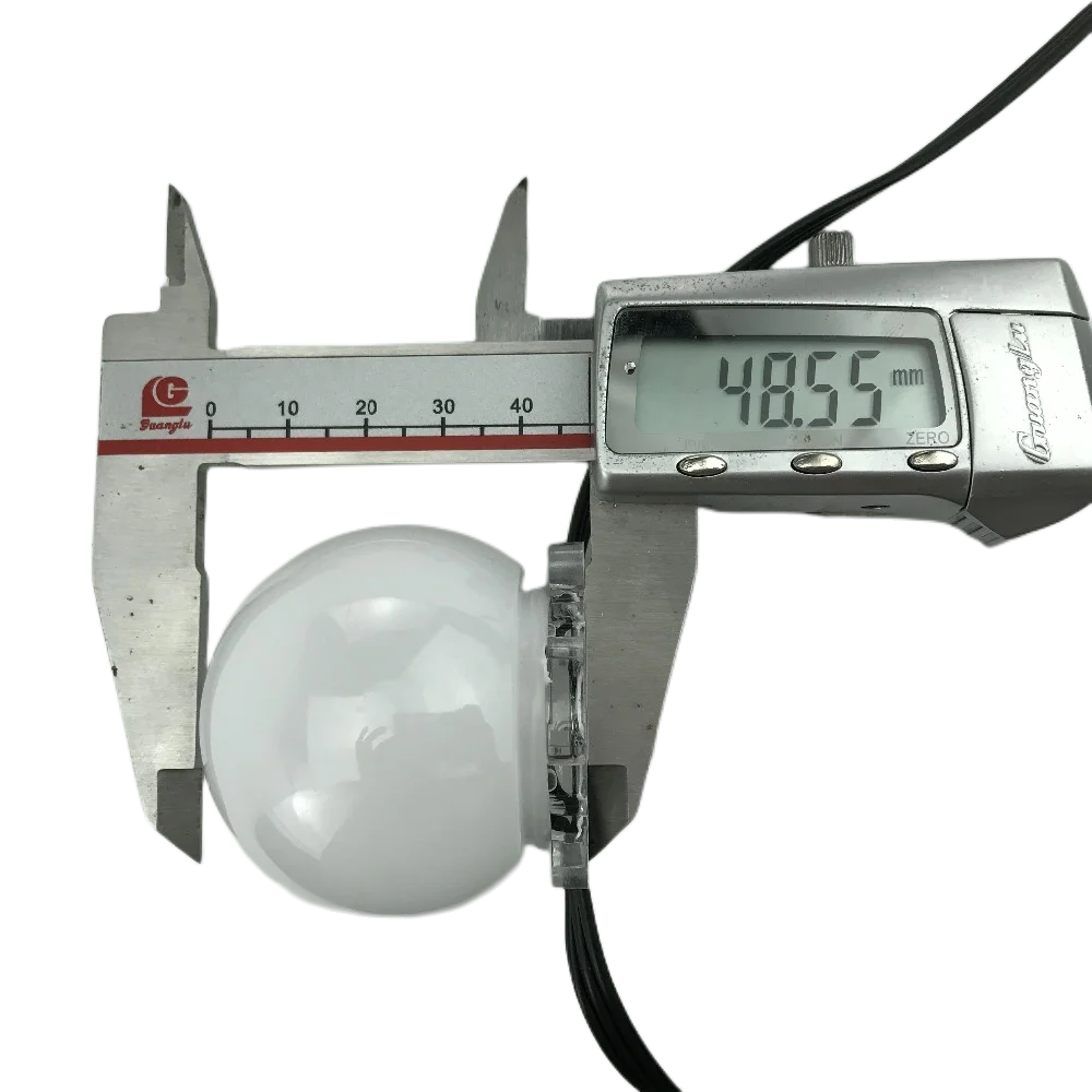 UCS2904-RGBW LED Pixel Module DC24V 30mm Diameter/50mm Cover,IP68;1.8W;Black wire Black Flat Case RGBW Led Point Lights