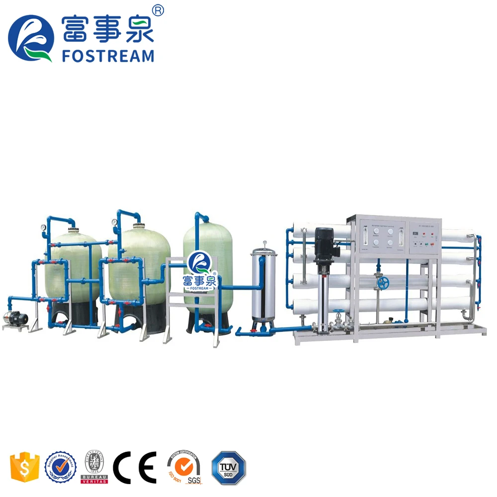 Fostream 1000L/H 2000L/H 3000L 4 Ton 5000LPH 6000 LPH 8000L RO Pure Drinking Water Reverse Osmosis