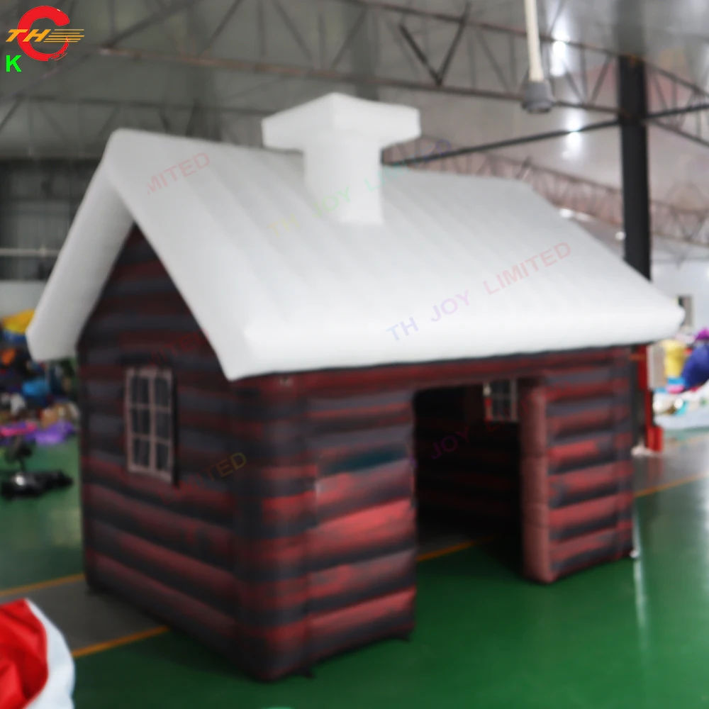 Large Inflatable Christmas Party Tent Create Festive Holiday Atmosphere with 4x3x3mH Factory Price Decoration House