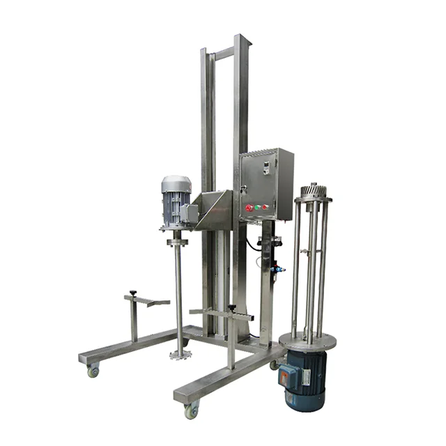 100L 200L Cream High Shearing Pneumatic Lifting Homogenizer Machine Emulsifier Homogenizer Mixer Types Of Shampoo Homogenizer