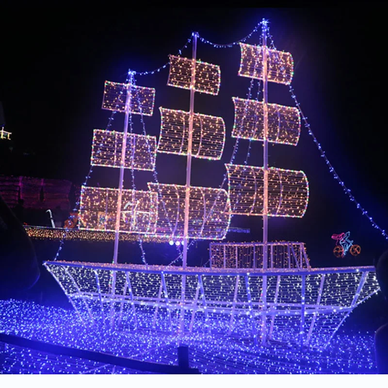 Cherry Balls LED Star Fairy Garland 10m Outdoor Waterproof Icicle Waterfall String Light for Holiday Party Wedding Decor