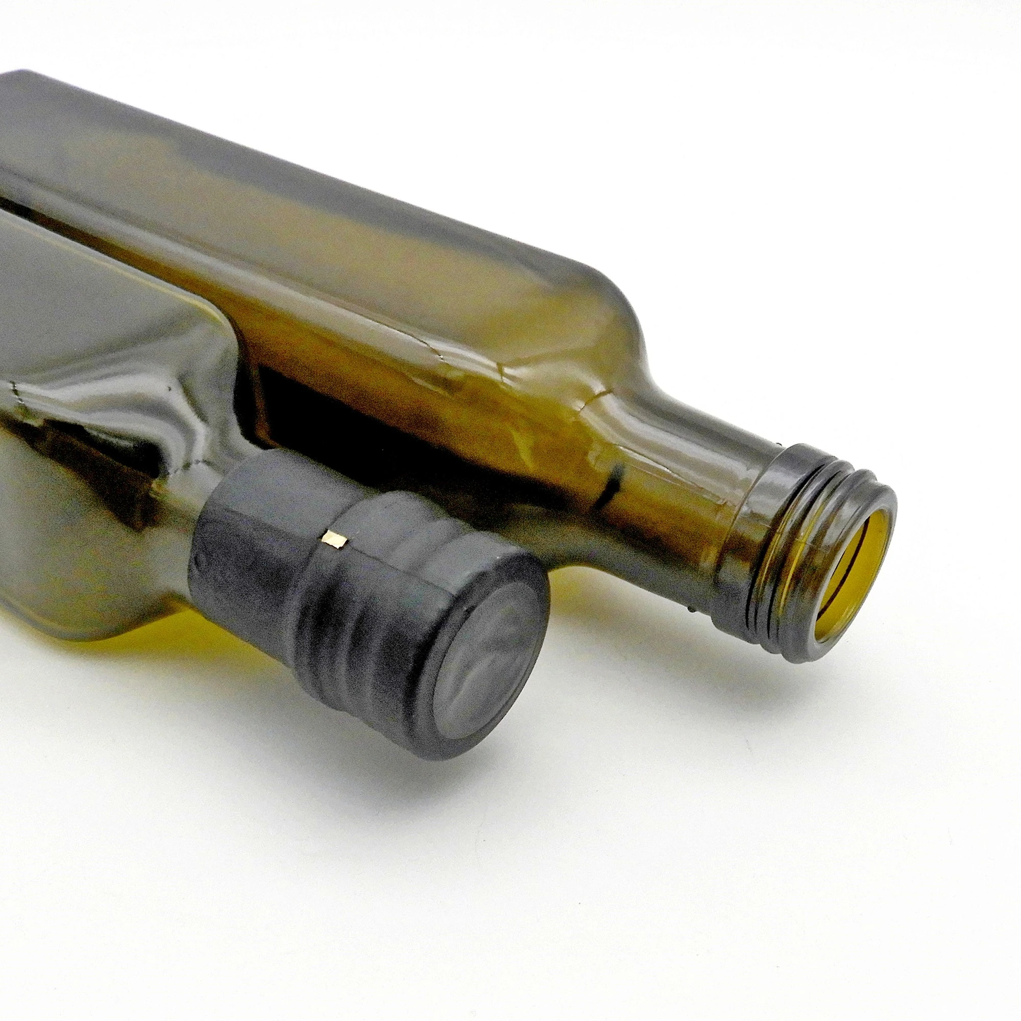 100ml 250ml 500ml 750ml 1000ml Glass Amber Olive Oil Bottles Round and Square Shape Cooking Oil Bottles