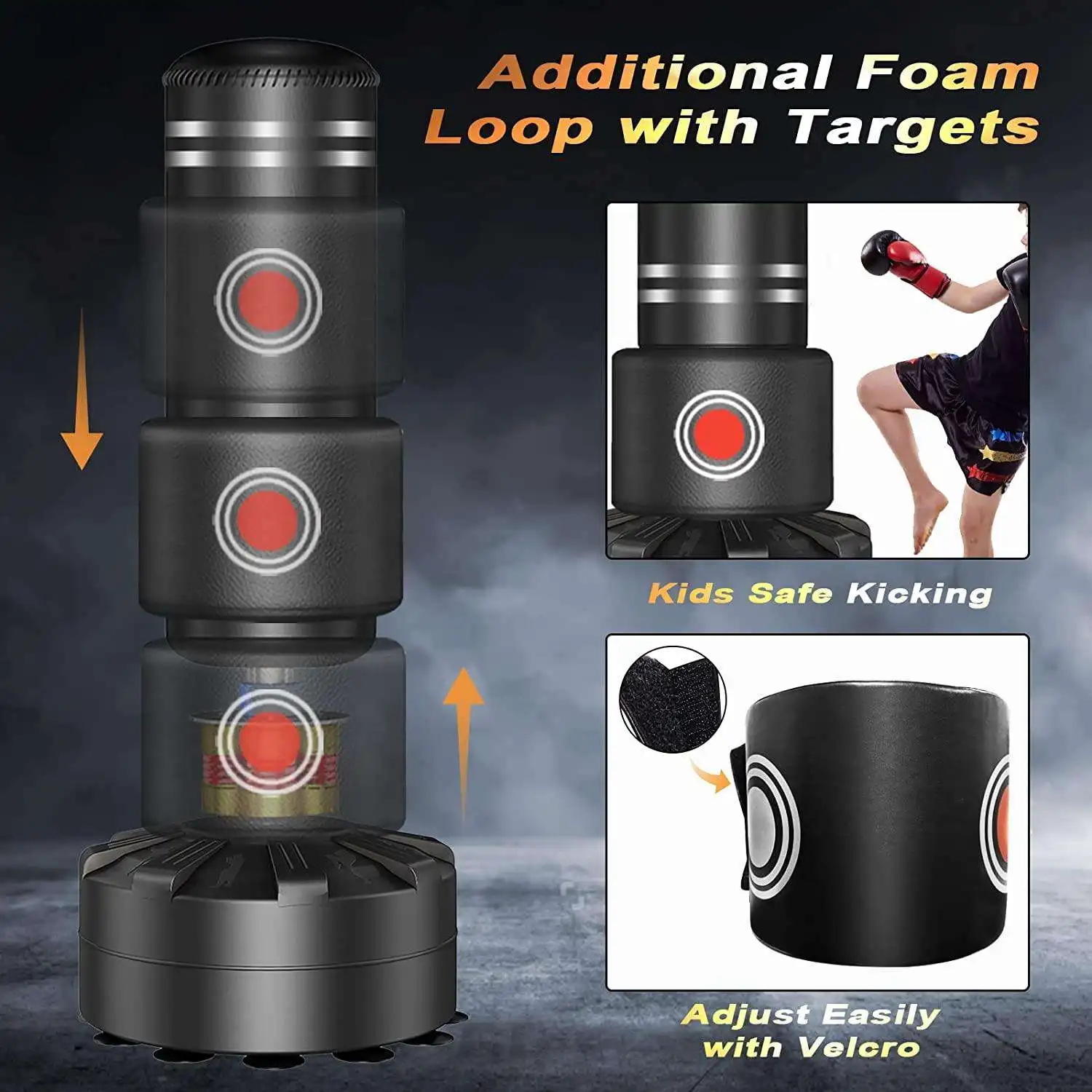 Cheap Modern Kicking Boxing bag Heavy Punching bags Man Standing Bag Dummy boxing training