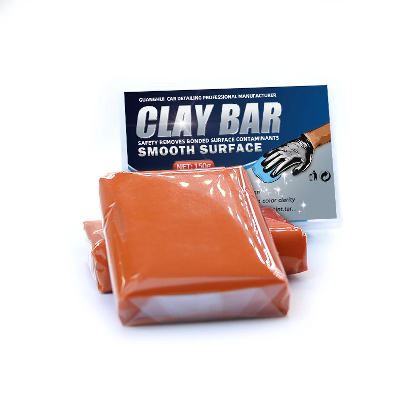 Car wash tools car detailing clean mud car washing mud auto paint maintenance 150g orange clay bar