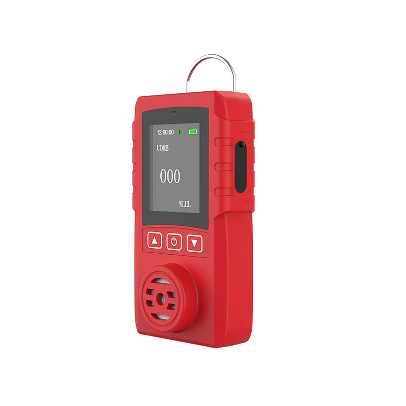 High standard industry Portable single gas detector combustible gas color LCD screen display