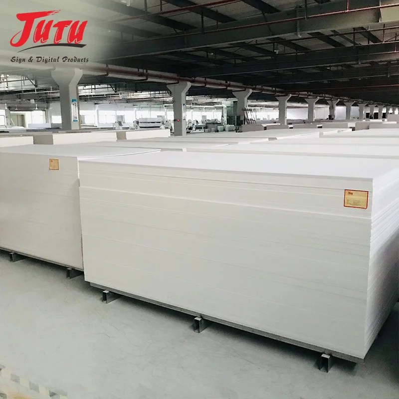 JUTU Factory Price 1220X2440mm Cheap 4x8 ft Black Mica Sheet PVC Sintra Forex Board Advertising Material