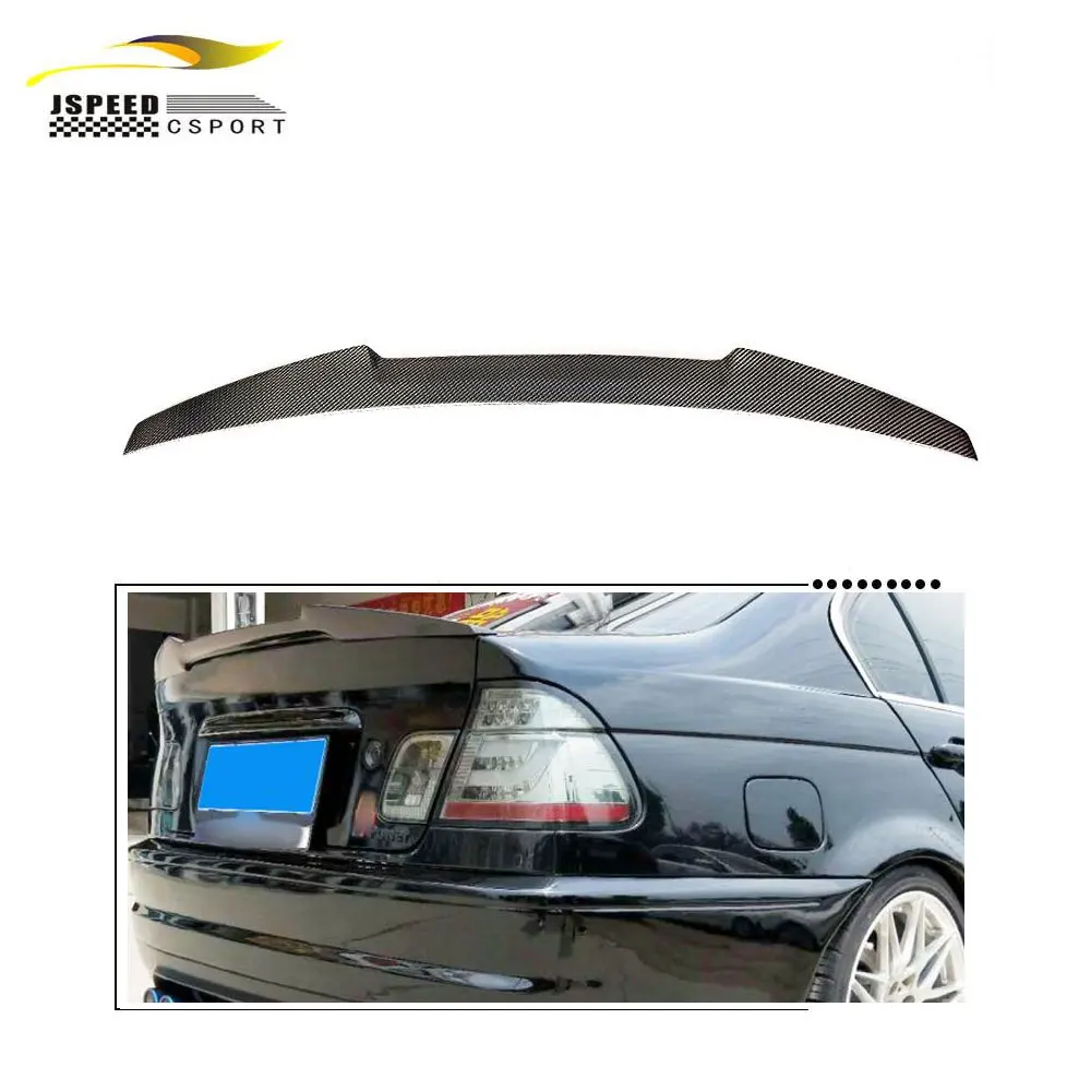 Carbon Fiber Roof Spoiler Wing & Trunk Spoiler For BMW E46 3 Series 4DR Sedan Window 1999-2005
