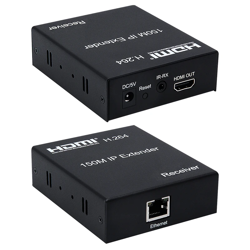 150M hdmi extender over IP H.264 HDMI Extender 150M HDMI TO RJ45   Extender with IR