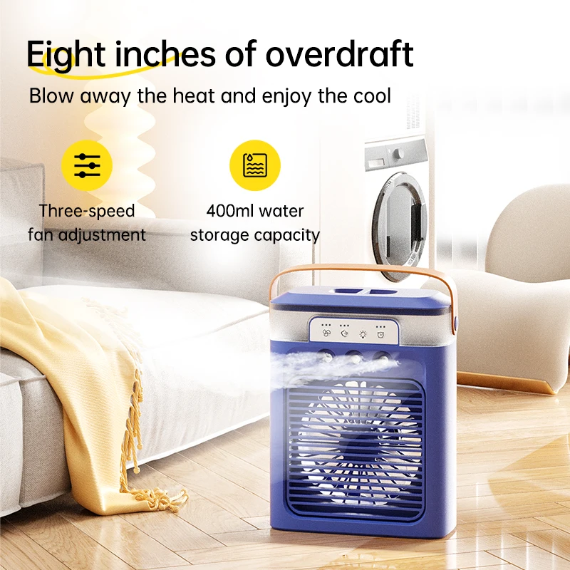 Personal Air Conditioner, Small Portable Air Conditioners, Evaporative Air Cooler Fan for Desk Bedroom Office Camping