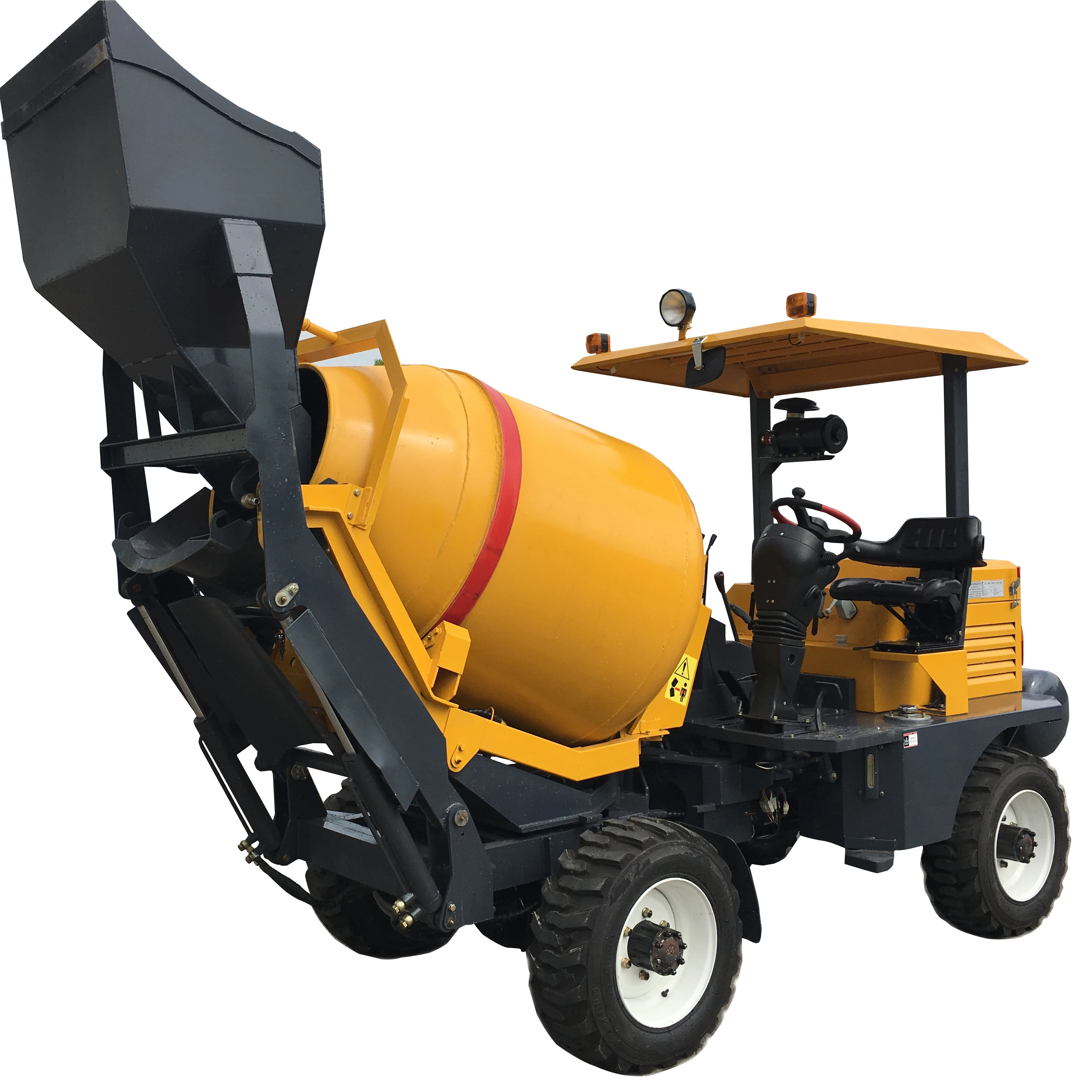 Supply 1cbm Yield Self Loading Mobile Concrete Mixer