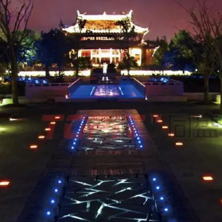 IP67  decking waterproof DC12V garden outside inground Graphite Brass Recessed Underground Lights